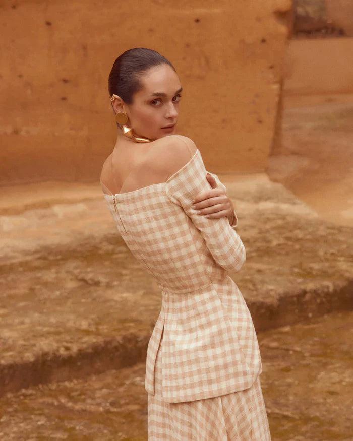 LÍA - CONJUNTO TOP Y FALDA