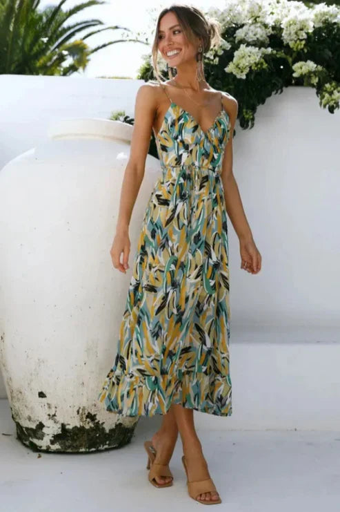 FRIDA - VESTIDO ESTAMPADO CON TIRANTES