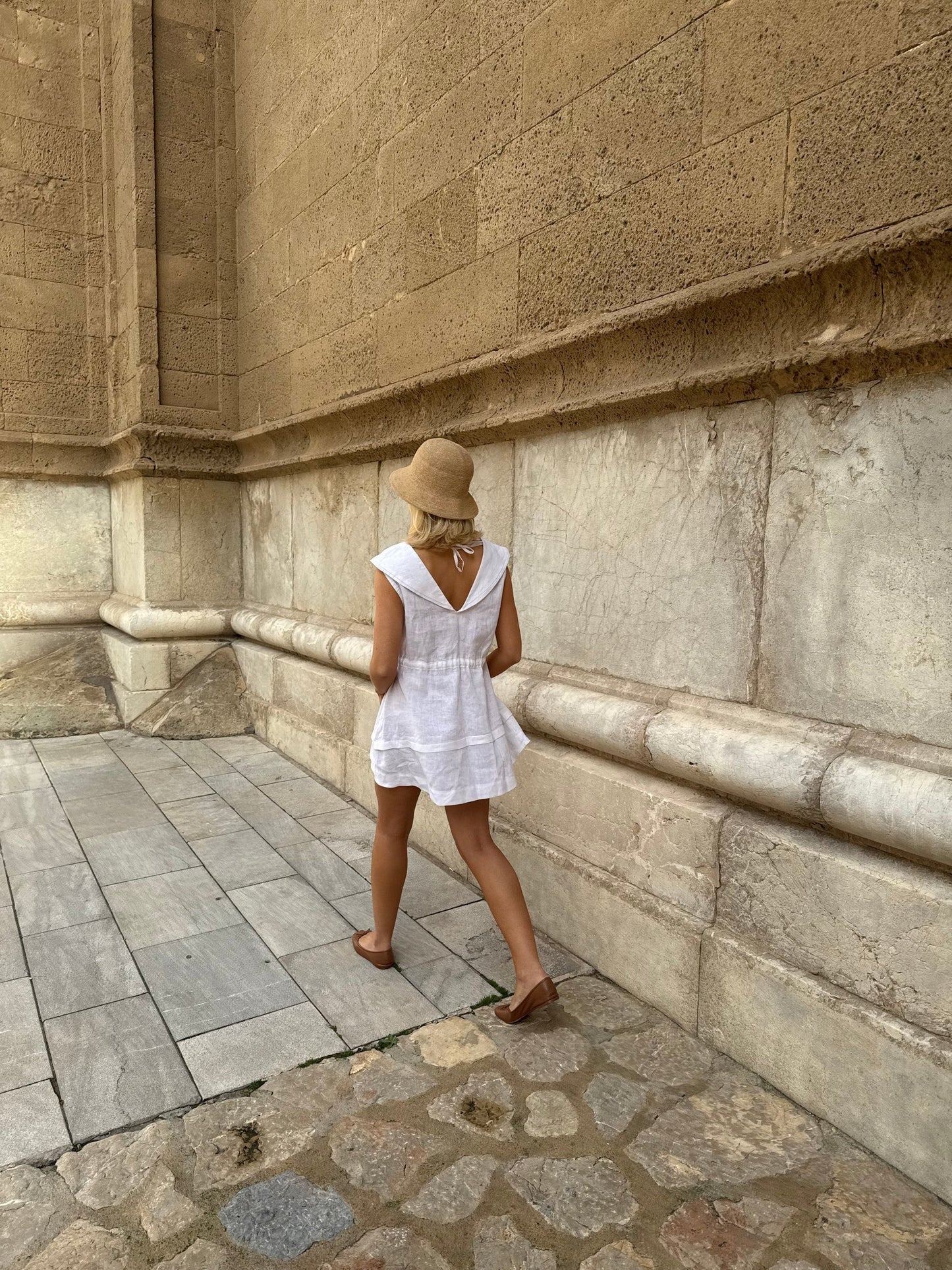 ZAIRA - VESTIDO CORTO DE LINO