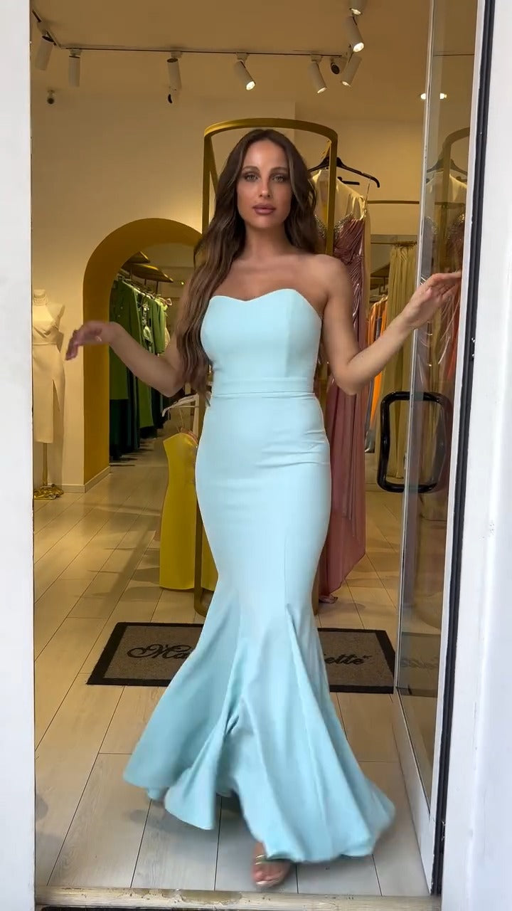 KATHARINA - VESTIDO LARGO SIN TIRANTES