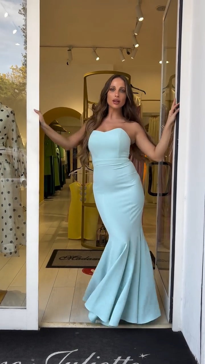 KATHARINA - VESTIDO LARGO SIN TIRANTES