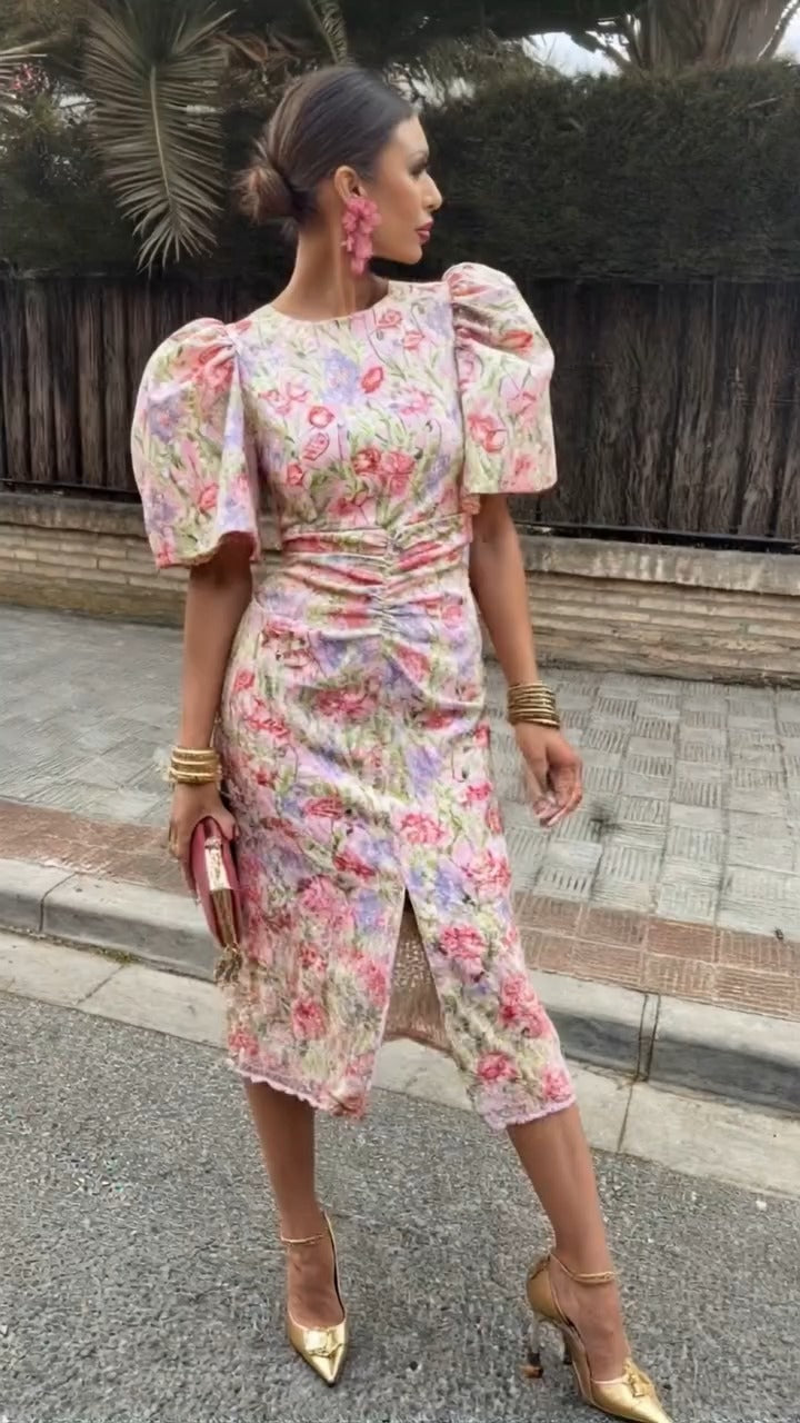 TINA - VESTIDO CON ESTAMPADO FLORAL