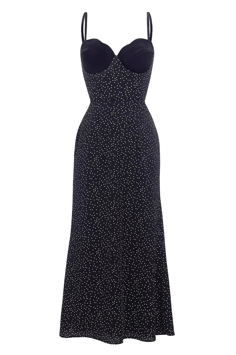 MARI - VESTIDO MIDI NEGRO