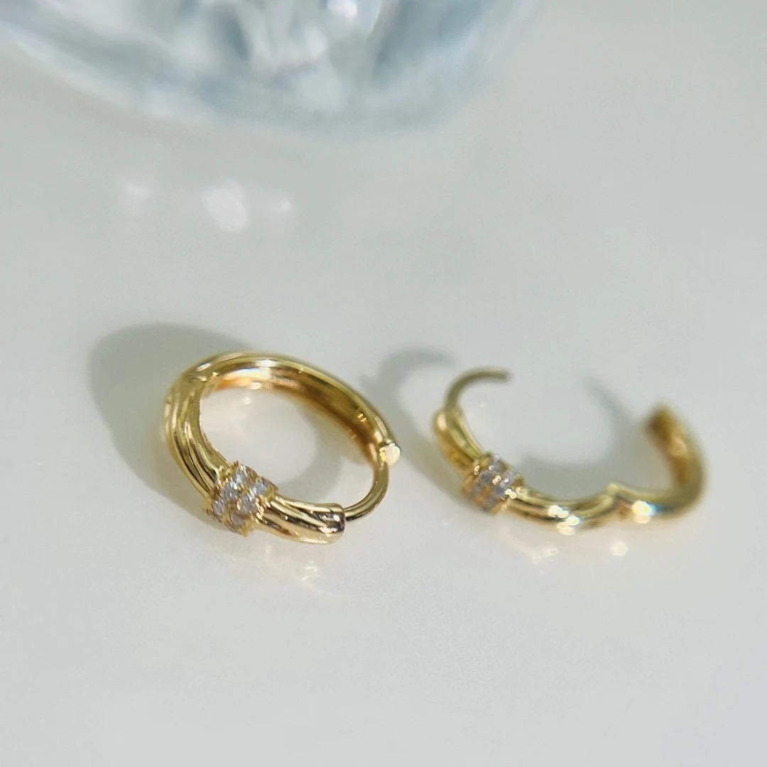 AMAYA - AROS DORADOS CON CIRCONITAS