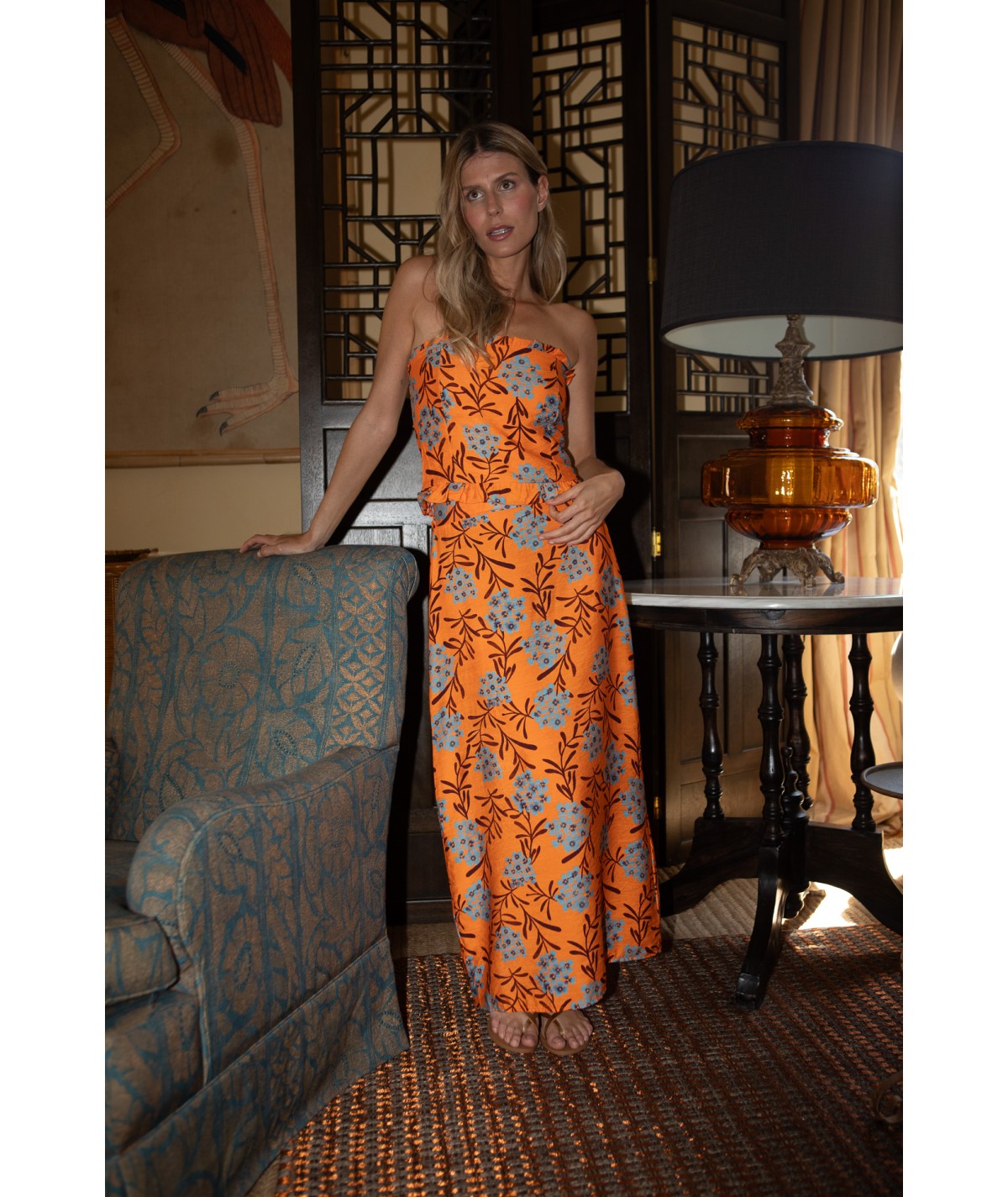 NANCY - CONJUNTO TOP Y FALDA