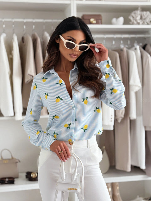 RUTH - CAMISA CON RAYAS ELEGANTE