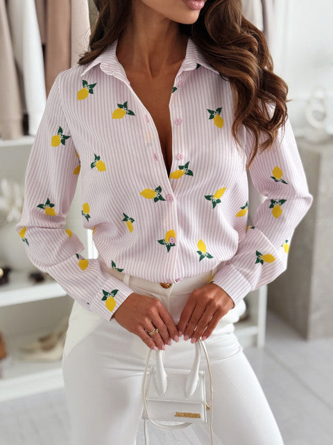 RUTH - CAMISA CON RAYAS ELEGANTE