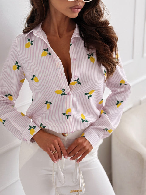 RUTH - CAMISA CON RAYAS ELEGANTE