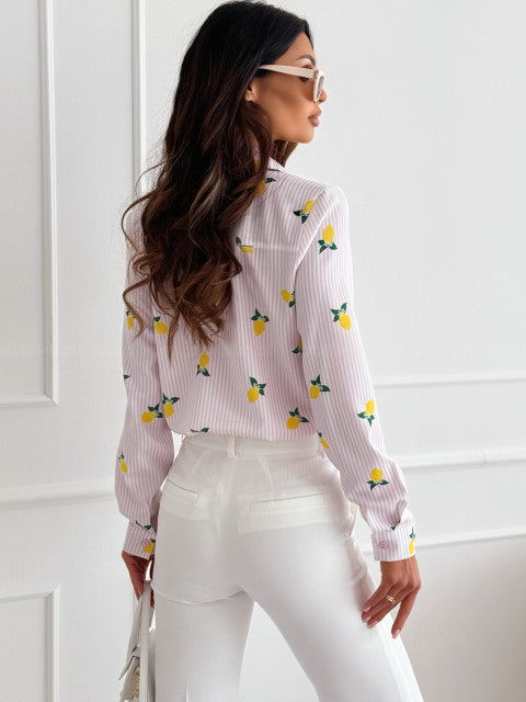 RUTH - CAMISA CON RAYAS ELEGANTE