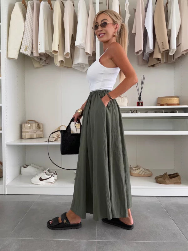 MARIVI - CONJUNTO TOP BLANCO Y FALDA