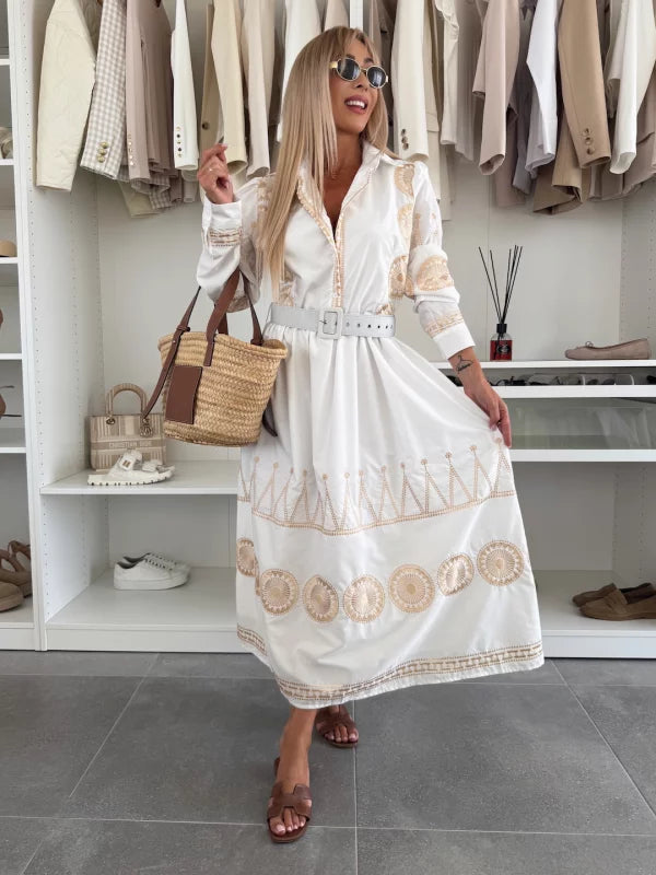 JAZMÍN - VESTIDO DE ALGODÓN BLANCO