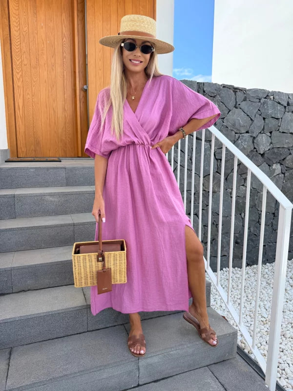 YAJAIRA - VESTIDO MIDI ELEGANTE