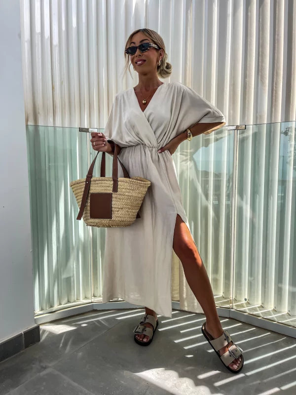 YAJAIRA - VESTIDO MIDI ELEGANTE