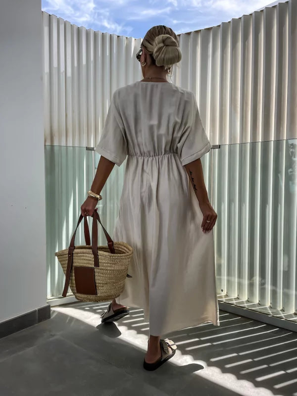 YAJAIRA - VESTIDO MIDI ELEGANTE