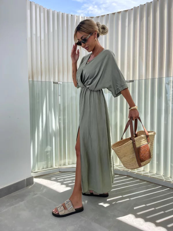 YAJAIRA - VESTIDO MIDI ELEGANTE