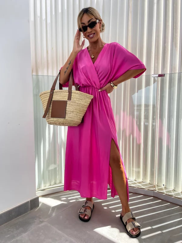 YAJAIRA - VESTIDO MIDI ELEGANTE