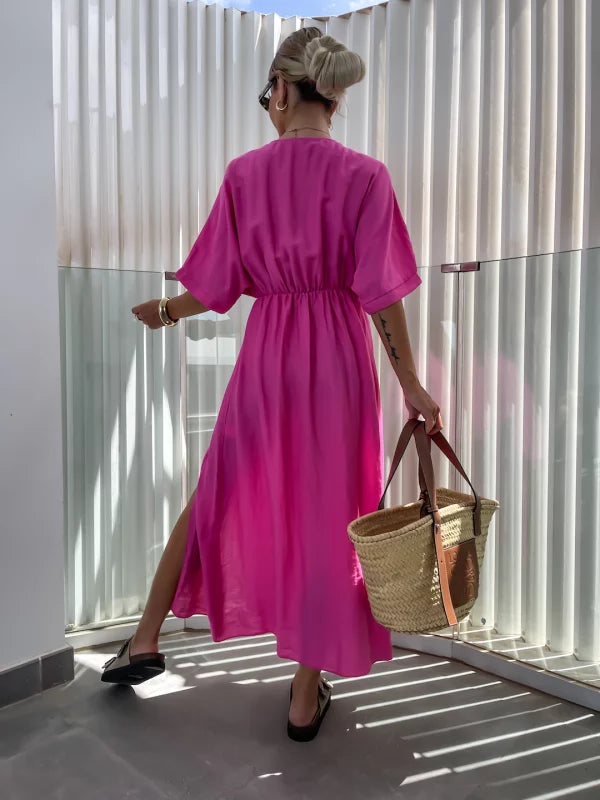 YAJAIRA - VESTIDO MIDI ELEGANTE