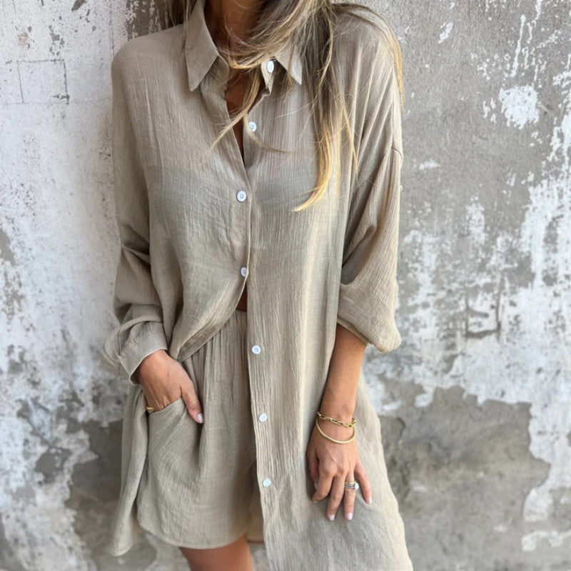 HANA - CONJUNTO DE BLUSA Y SHORT