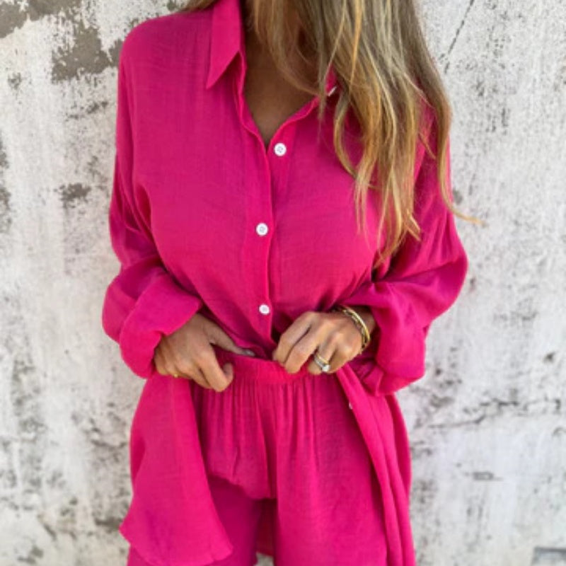 HANA - CONJUNTO DE BLUSA Y SHORT