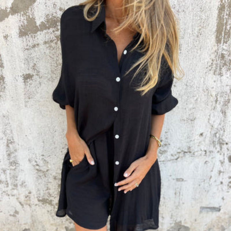 HANA - CONJUNTO DE BLUSA Y SHORT