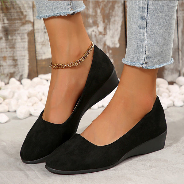 CARIDAD - ZAPATOS CON CUÑA BAJA