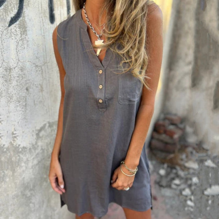 LEYRE - VESTIDO HOLGADO SIN MANGAS