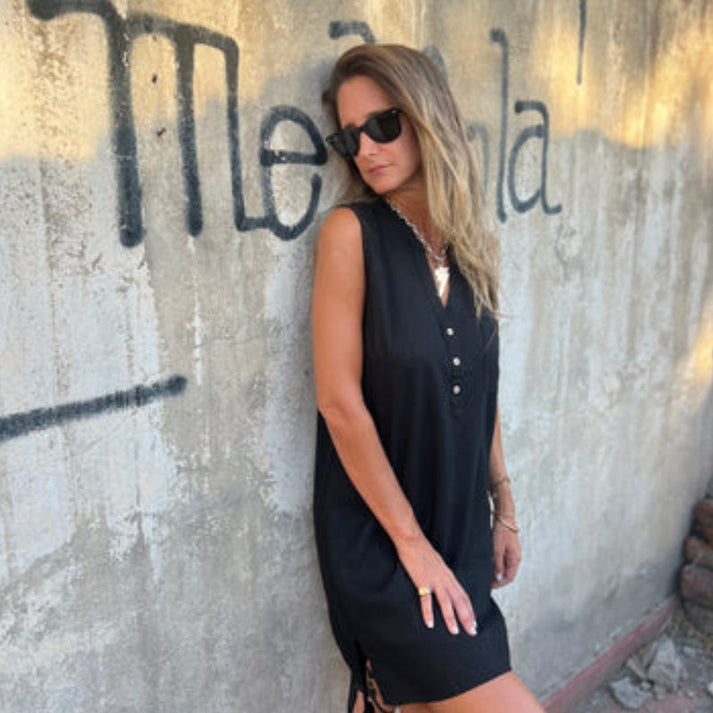 LEYRE - VESTIDO HOLGADO SIN MANGAS