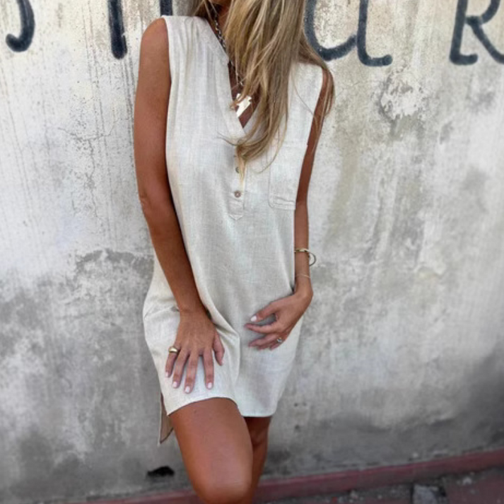 LEYRE - VESTIDO HOLGADO SIN MANGAS