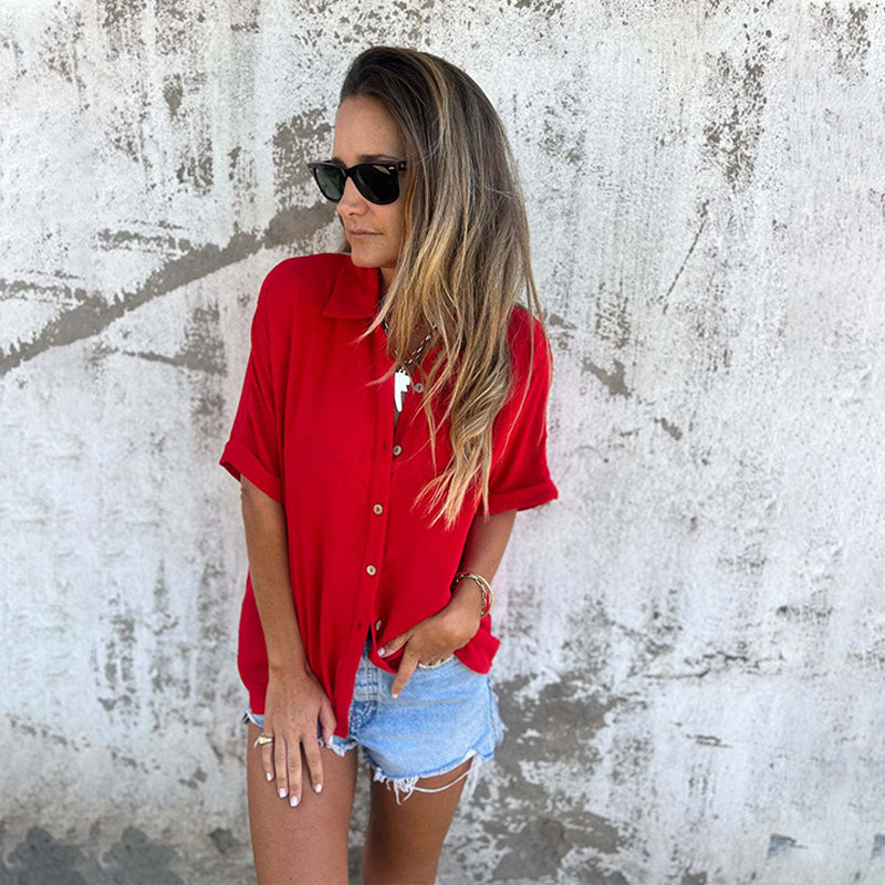YURENA - BLUSA OVERSIZE DE BOTONES