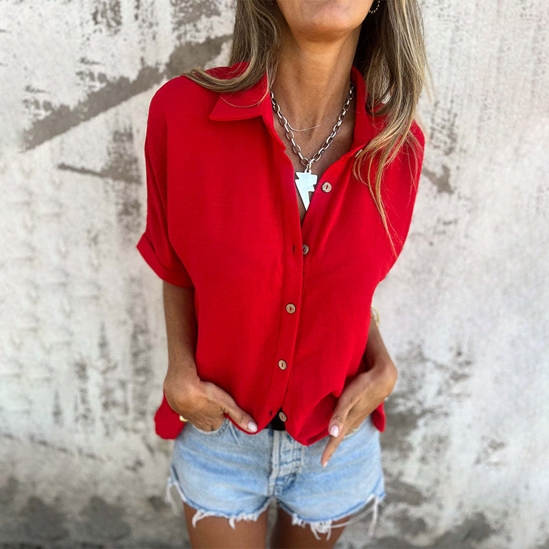 YURENA - BLUSA OVERSIZE DE BOTONES