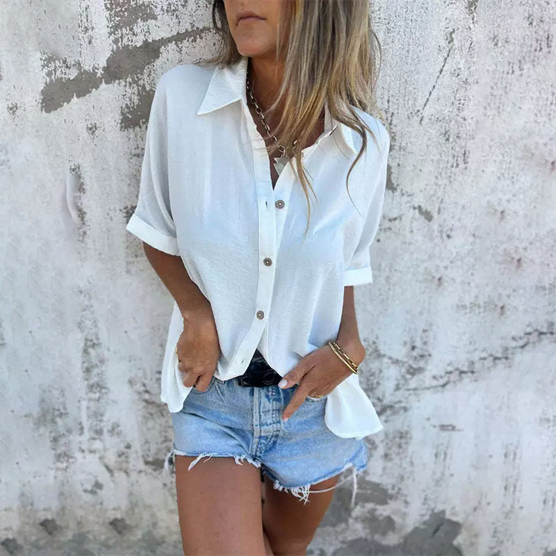 YURENA - BLUSA OVERSIZE DE BOTONES