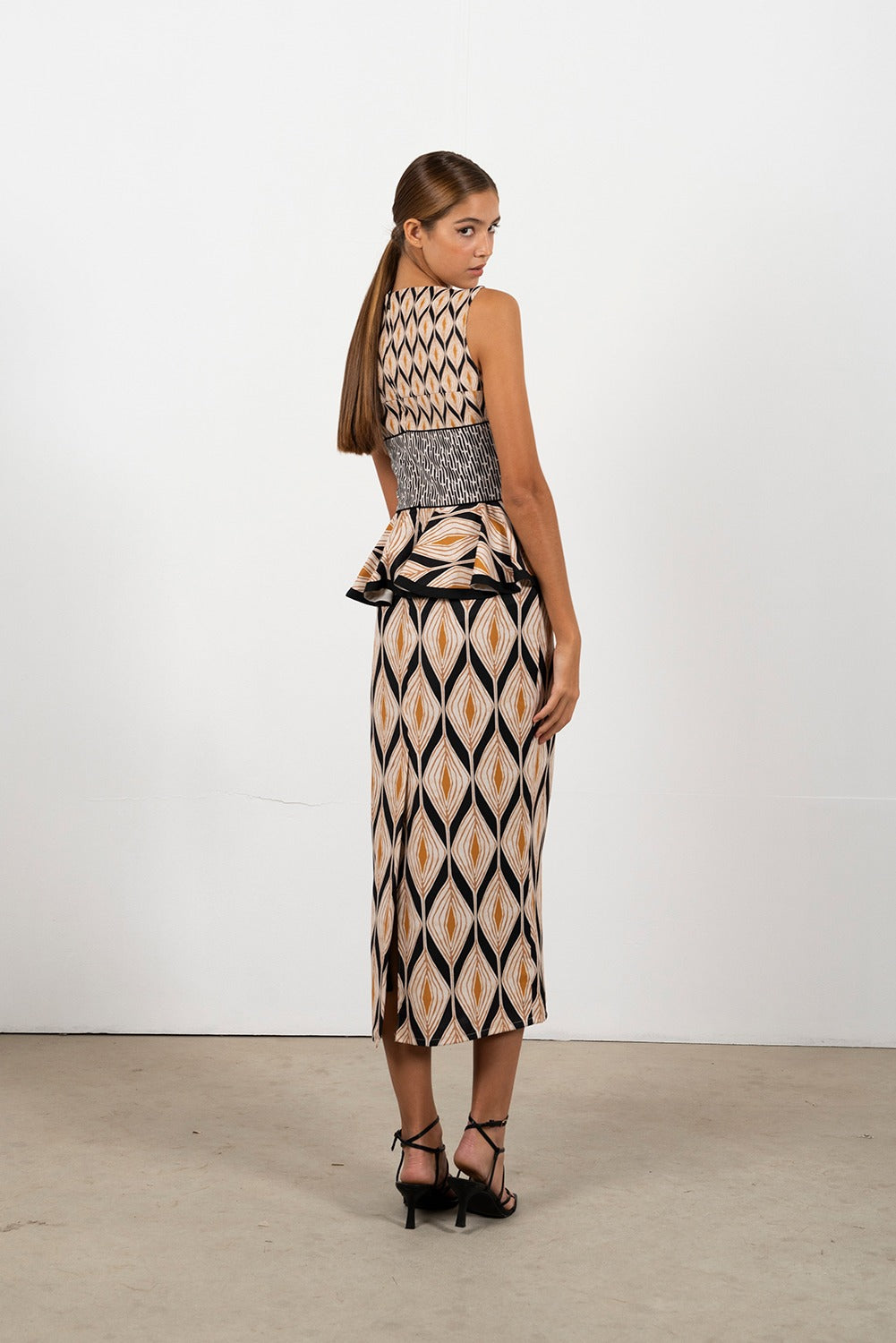 LAURA - VESTIDO MIDI ESTAMPADO