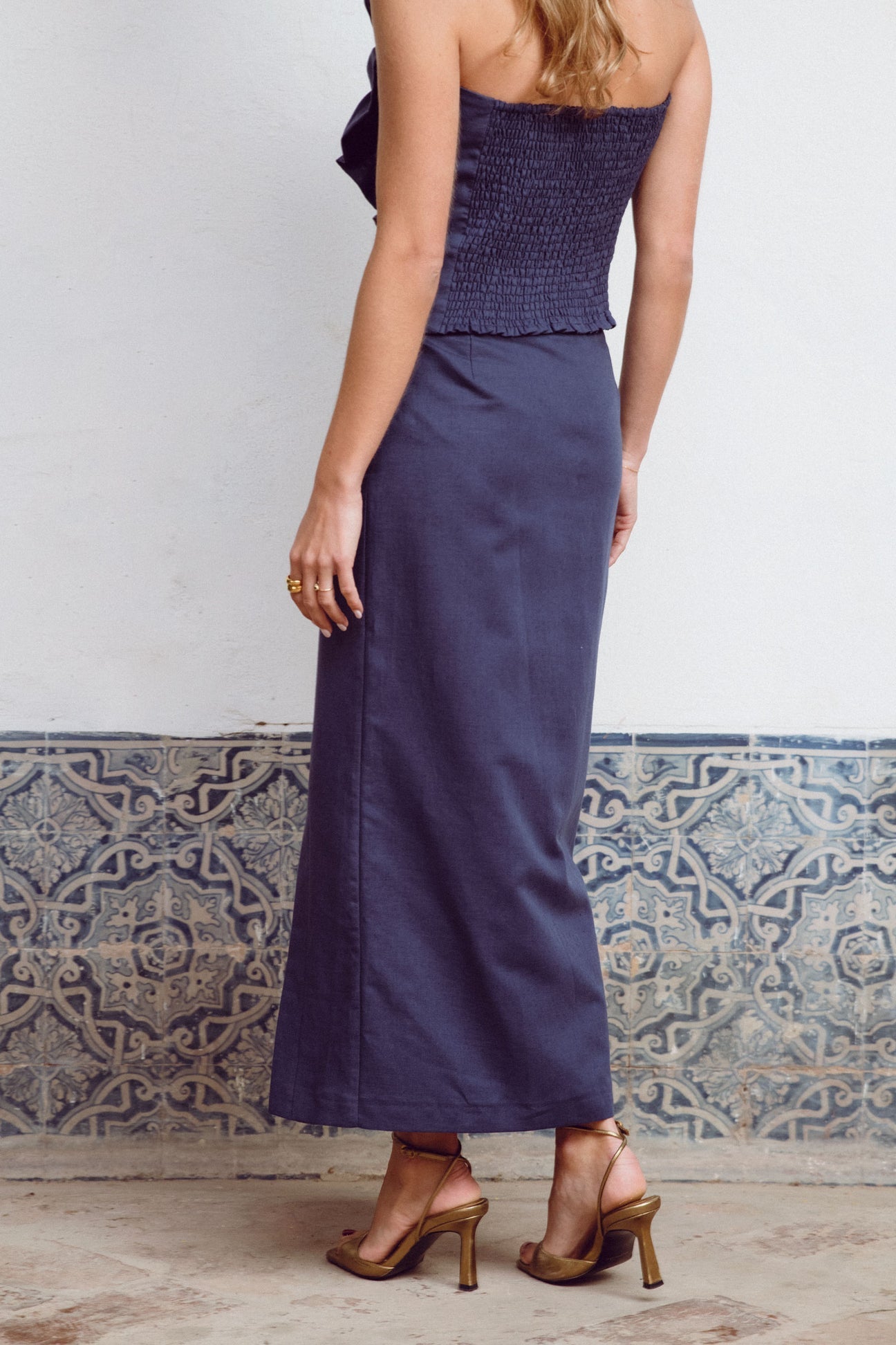 BENITA - CONJUNTO TOP Y FALDA