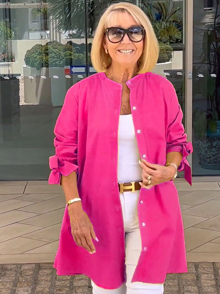 ONA - CHAQUETA LARGA CON BOTONES