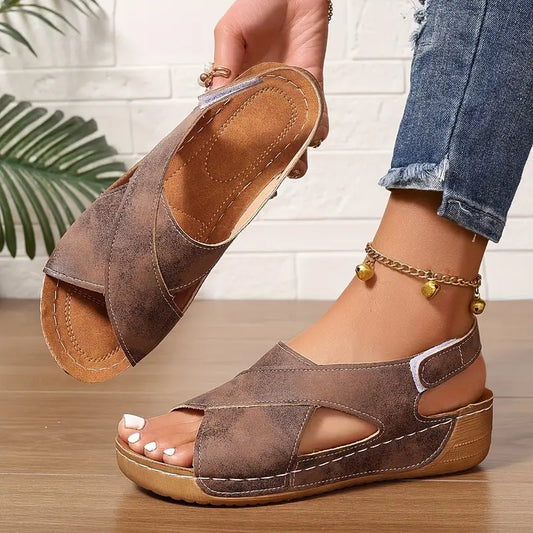 ÚRSULA - SANDALIAS CON TIRAS CRUZADAS
