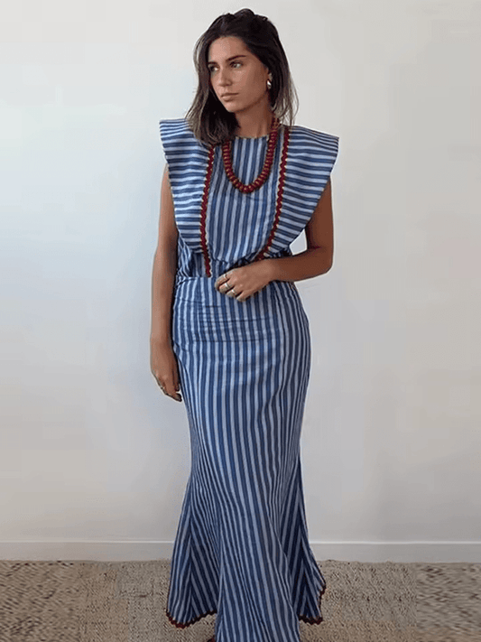 MARTA - VESTIDO MIDI CON MANGAS AMPLIAS