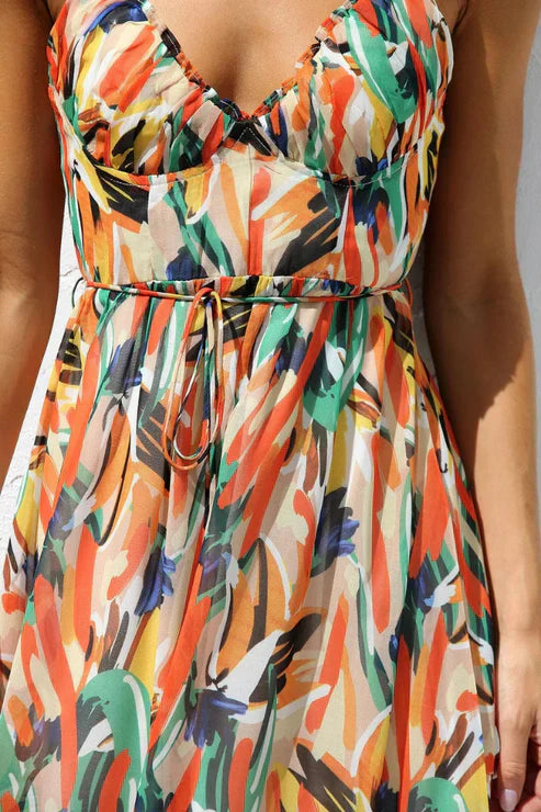 FRIDA - VESTIDO ESTAMPADO CON TIRANTES
