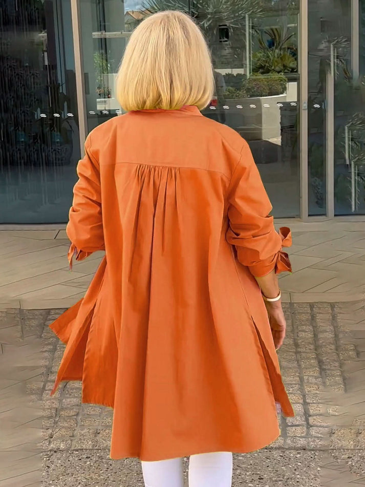 ONA - CHAQUETA LARGA CON BOTONES