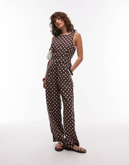 ISAURA - MONO CON ESTAMPADO DE LUNARES