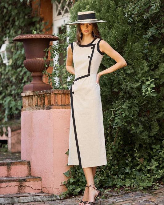 MACA - VESTIDO MIDI SIN MANGAS