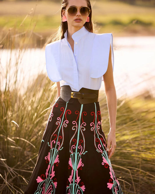 MARIAN - FALDA LARGA ELEGANTE
