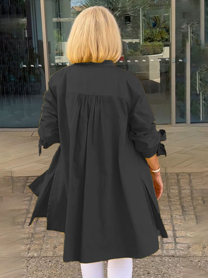 ONA - CHAQUETA LARGA CON BOTONES