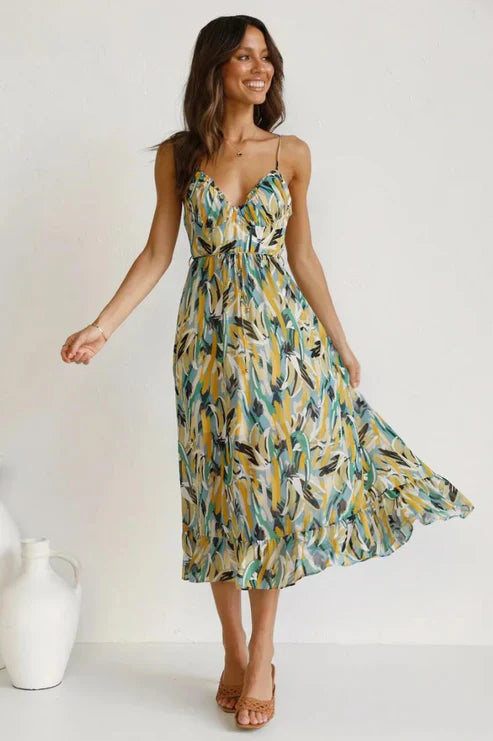 FRIDA - VESTIDO ESTAMPADO CON TIRANTES