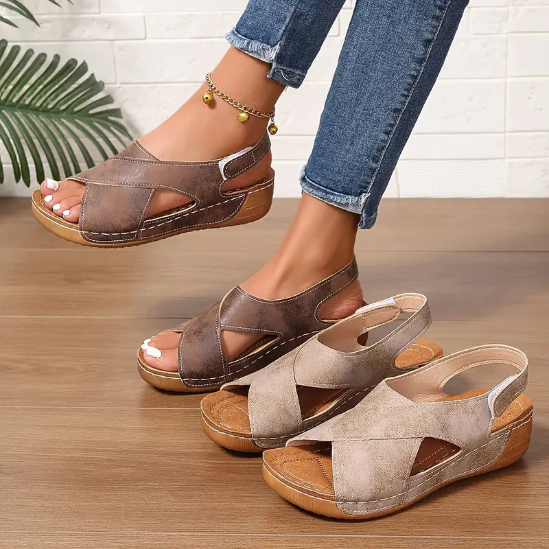 ÚRSULA - SANDALIAS CON TIRAS CRUZADAS