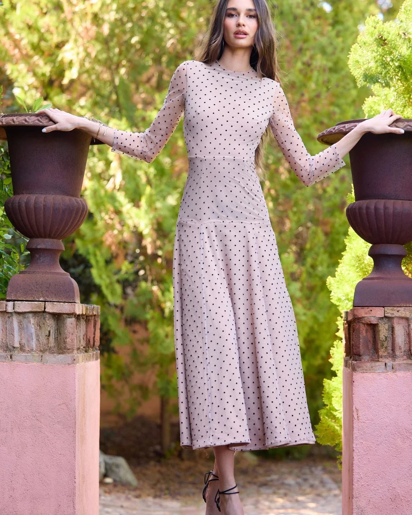 MARIELA - VESTIDO MIDI DE LUNARES