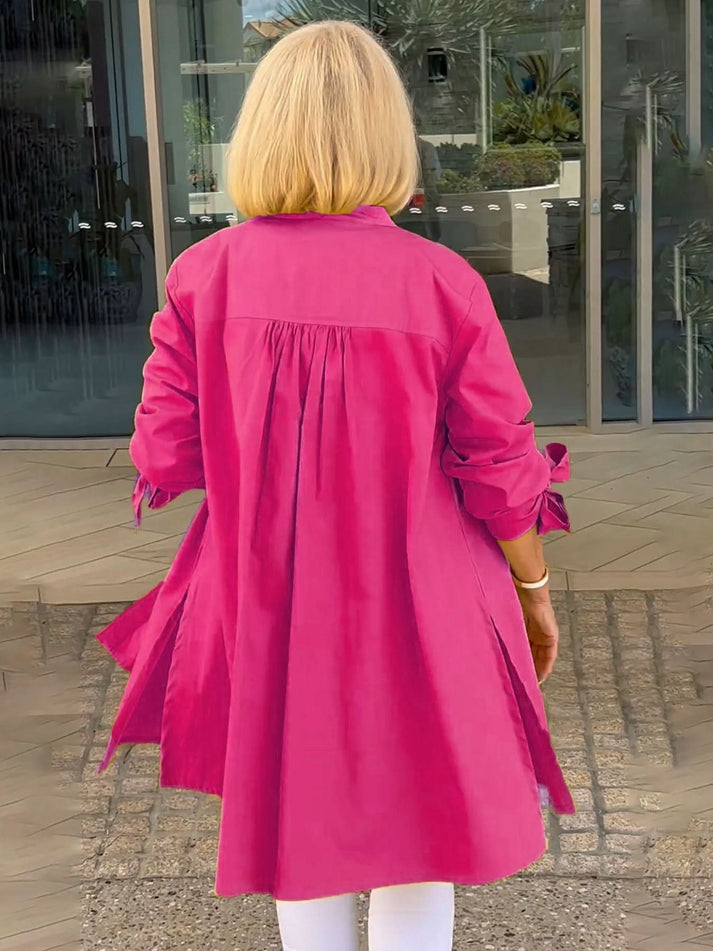 ONA - CHAQUETA LARGA CON BOTONES
