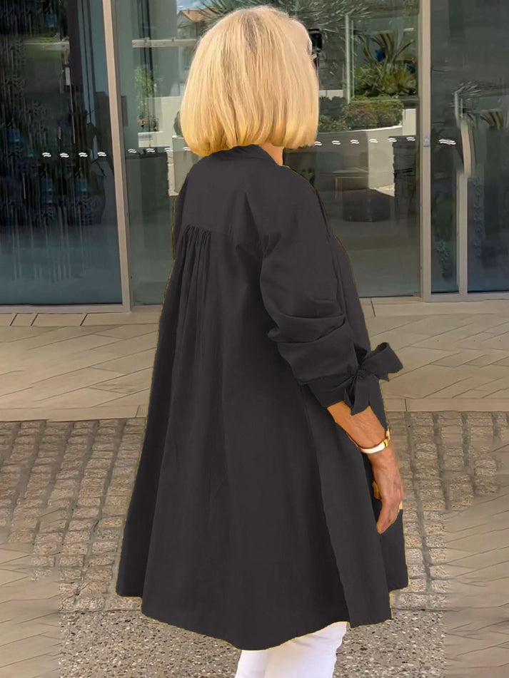 ONA - CHAQUETA LARGA CON BOTONES