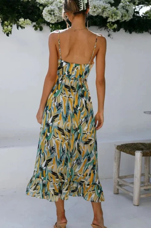 FRIDA - VESTIDO ESTAMPADO CON TIRANTES