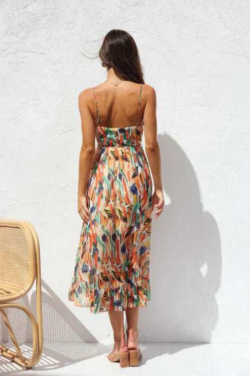 FRIDA - VESTIDO ESTAMPADO CON TIRANTES