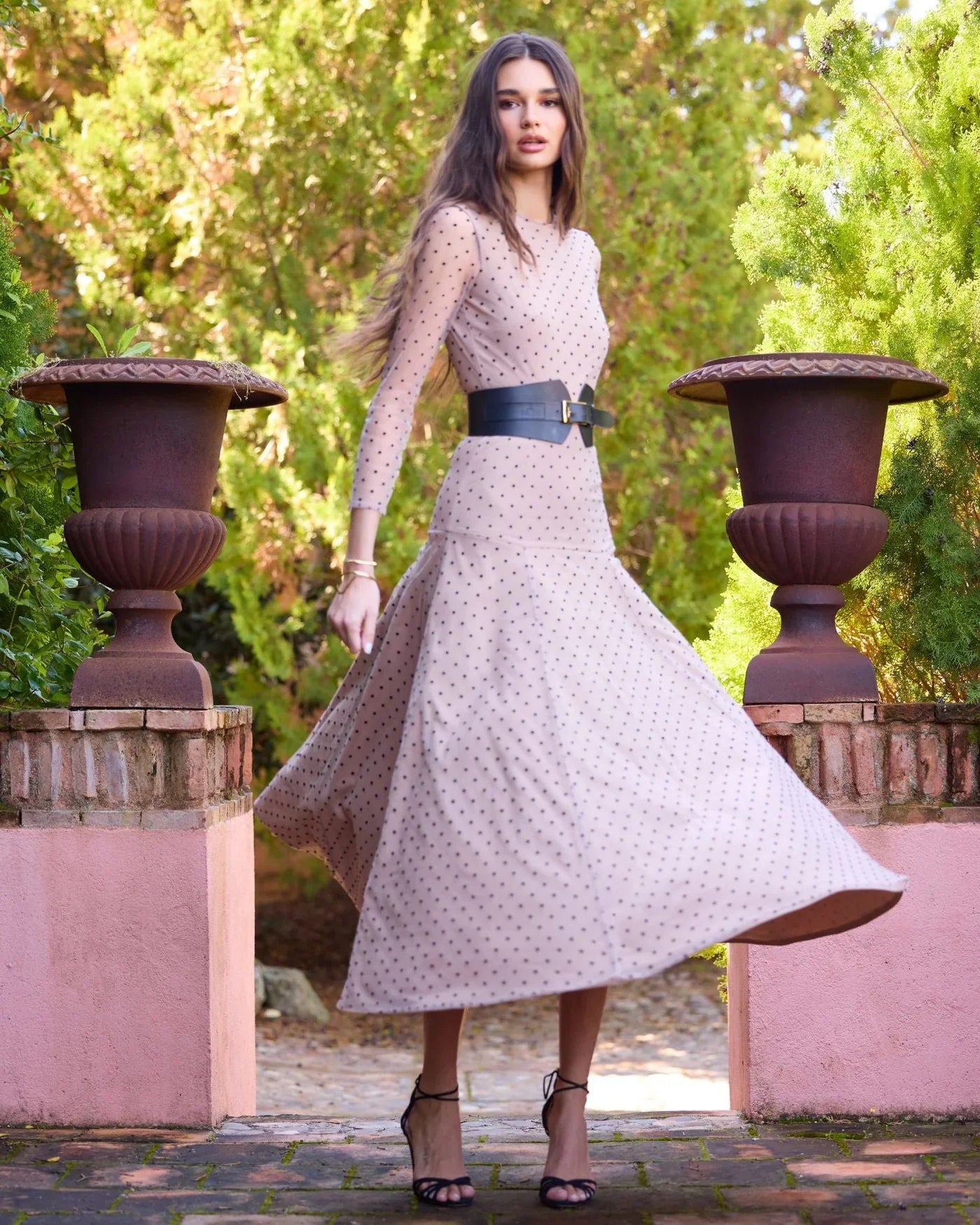 MARIELA - VESTIDO MIDI DE LUNARES